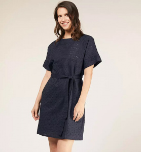 Kleid "Christabel Broderie" - navy