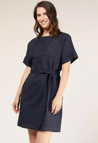 Kleid "Christabel Broderie" - navy