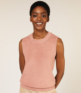 Lucinda Knitted Vest - pink