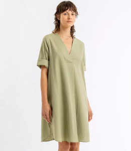 Rotholz "Kaftan Dress" - washed olive