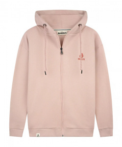 Zip-Hoodie "Fulla" - pale mauve