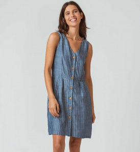 Kleid "Leize" - stripe denim