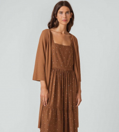 Knit Cardigan "Iyame" - roasted brown Knit Cardigan "Iyame" - roasted brown