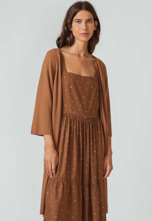 Strick-Cardigan "Iyame" - braun