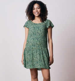 Dress "Duckweed" - green