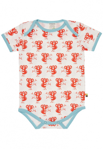 Kurzarm-Body mit Druck - copper