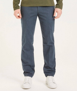 Slim Flannel Chino "Luca" - dunkelblau
