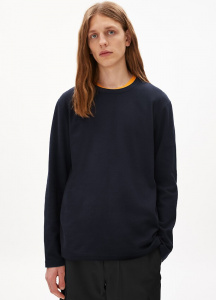 Longsleeve "Johaan Waffle" - night sky