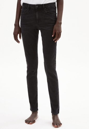 Slim Fit Jeans "Tillaa" - washed down black