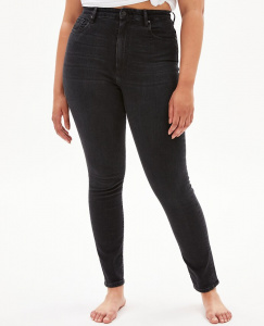Highwaist Jeans "Ingaa" - washed down black