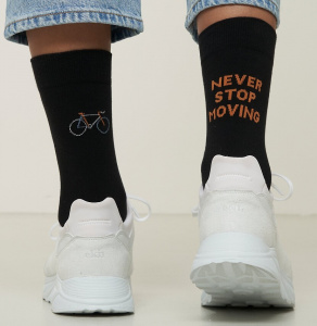 Socks "Marula Never Stop" - black
