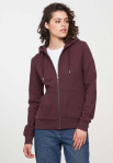 Sweatjacke "Dahlia" - beetroot red
