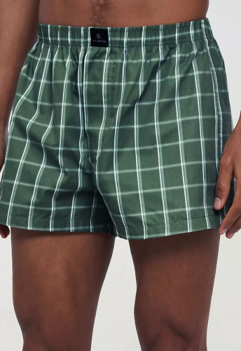 Boxershorts "Amargo Check" - khaki