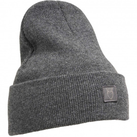 Woll-Beanie - dunkelgrau