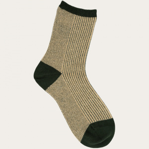 Colorblock Rib Socks - trekking green