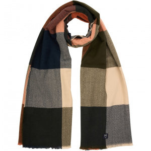 Big Check Scarf - autumn leaf