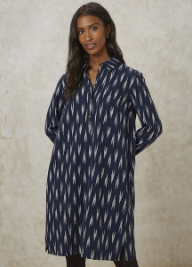 Kleid "Lou Ikat" - navy