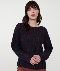 Knit Sweater "Guanábana" (wool) - dark navy