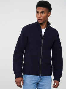 Strickjacke "Lychee" (Wolle) - dark navy
