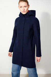 Coat "Risana" (wool) - navy