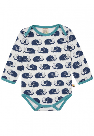 Langarm-Body mit Druck - ultramarin Langarm-Body mit Druck - ultramarin