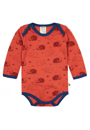 Langarm-Body mit Druck - cinnamon Langarm-Body mit Druck - cinnamon