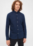Givn Flanell-Hemd "Kent" - navy blue