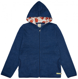 Melange Sweat Jacket - dark blue