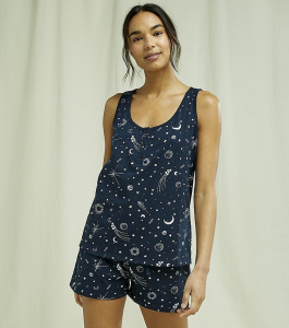 Pyjama-Top "Starlight" - navy