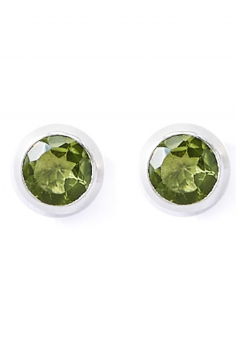 Peridot (Turmalin) Stud Earrings - grün