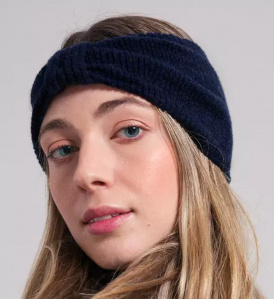 Kaschmir-Stirnband "Amelia" - blue mora
