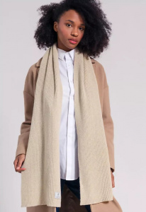 Cashmere Scarf "Federico" - beige cantuccino