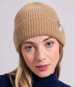 Kaschmir-Mütze "Marcello" - beige sughero