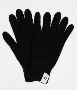 Cashmere Gloves "Anita" - black ardesia