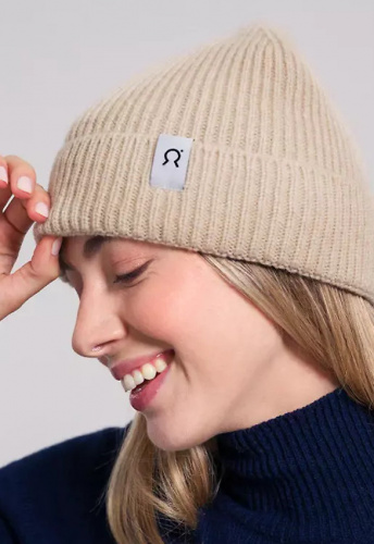 Kaschmir-Mütze "Marcello" - beige cantuccino