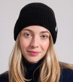 Cashmere Beanie "Marcello" - black ardesia