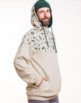 Bleed Kapuzenpullover "Fichteltribe" - off white