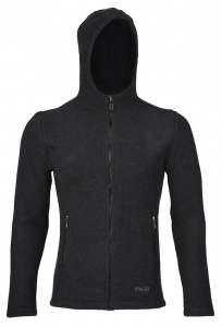 Woolen Fleece Jacket - black melange
