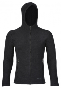 Woolen Fleece Jacket - black melange Woolen Fleece Jacket - black melange