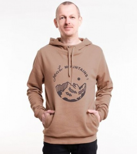 Bleed Hoodie "Yeah-Mountains" - brown