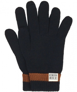 Merino-Handschuhe "Bunko" (Wolle) - schwarz