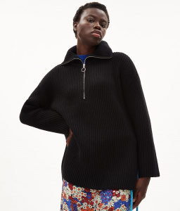 Troyer Oversized "Trinekaa" (Wolle) - black