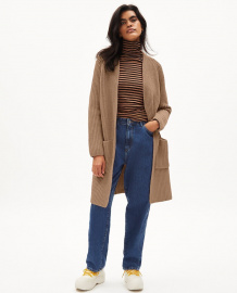 Cardigan"Olidaa Ribbed" - cedar wood Cardigan"Olidaa Ribbed" - cedar wood