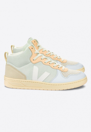 Veja "V-15 Suede" - jade white multico
