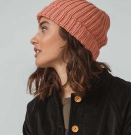 Knit Beanie "Pal" - coral