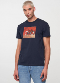 T-Shirt "Agave Bike Wall" - dark navy