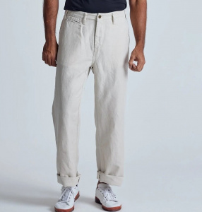 Linen Pants "Bird" - natural