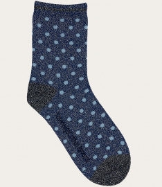 Socken "Glitter Dot" - blau