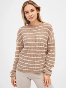 Givn Sweater "Briana" - braun/off white