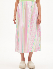 Woven Skirt "Parlomaa Stripes"- white